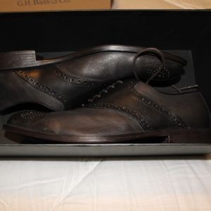 Ashton Grey black and gray Saddle Shoes